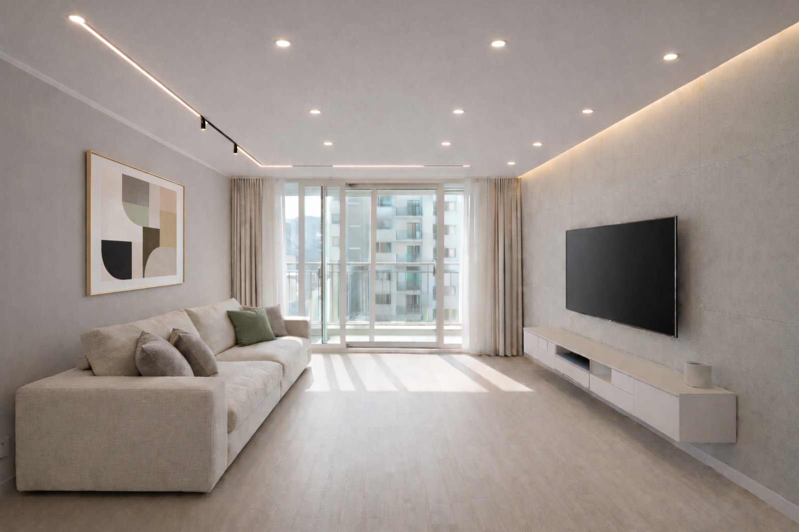 우성아파트 31평 거실 상세